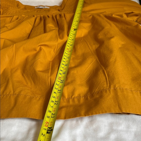 Madewell Square-Neck Top in Bronzed Leaf - Picture 11 of 12